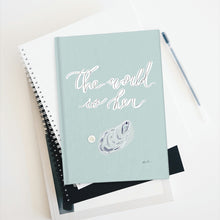 Load image into Gallery viewer, Coastal Inspired - The World is Her Oyster - Hard Backed - Lined - Journal