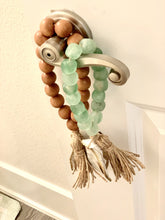 Load image into Gallery viewer, The Gilded Shell - Nude Beach Stained - Lagoon - 18k Gold Oyster - Sea Glass - Lifestyle - 1