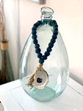 Load image into Gallery viewer, The Gilded Shell - Amalfi Coast ALL TEAL SEAGLASS - Coastline - 18k Gold Gilded All Sea Glass- Lifestyle - 2