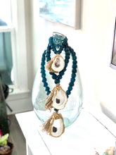 Load image into Gallery viewer, The Gilded Shell - Amalfi Coast ALL TEAL SEAGLASS - Coastline - 18k Gold Gilded All Sea Glass- Lifestyle -1