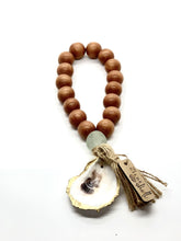 Load image into Gallery viewer, The Gilded Shell - Nude Beach Stained - Lagoon - 18k Gold Oyster - Sea Glass - Product - 2