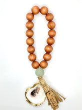 Load image into Gallery viewer, The Gilded Shell - Nude Beach Stained - Lagoon - 18k Gold Oyster - Sea Glass - Product - 1