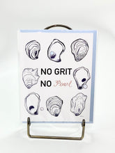 Load image into Gallery viewer, The Gilded Shell - No Grit No Pearl Greeting Card - Product Photo - 1