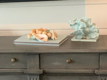 Load image into Gallery viewer, The Gilded Shell - Nude Beach - Chunky Coastline - Aqua Sea Glass - Gold Leafed oyster Shell - Lifestyle Photography 1