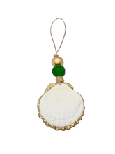 Load image into Gallery viewer, Gilded Scallop Coastal Holiday Ornament
