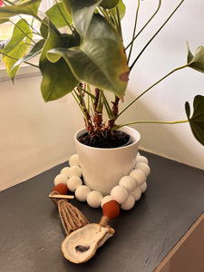 The Chunky Coastline - White with Sea Glass