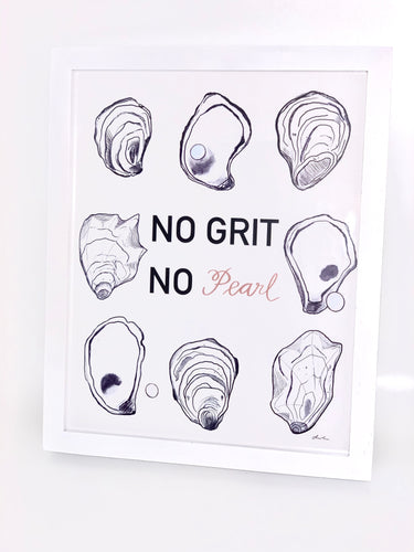 The Gilded Shell - No Grit No Pearl Greeting Card - Lifestyle Photo - 1